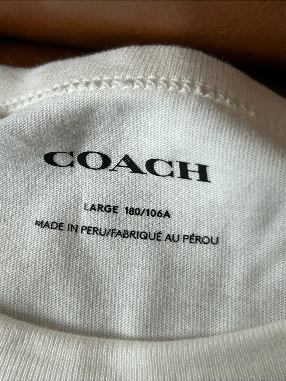 Coach White Pebble Leather Mini Backpack with Rainbow Logo